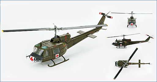 UH-1B Huey 美陆军第57医疗队，“ 除尘90 ” ，越南，1964年