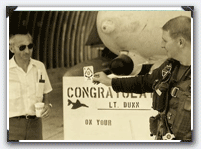 Ltd Dunn (after his 100th Misson) who flew the F-4E Crusaders in 169-70 at Chu Lai, Vietnam